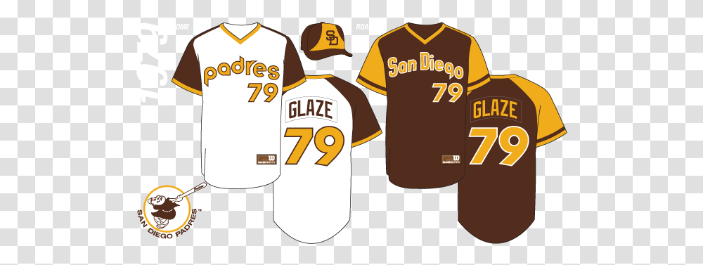 San Diego Padres Jersey History San Diego Padres Uniform History, Clothing, Apparel, Shirt, Text Transparent Png
