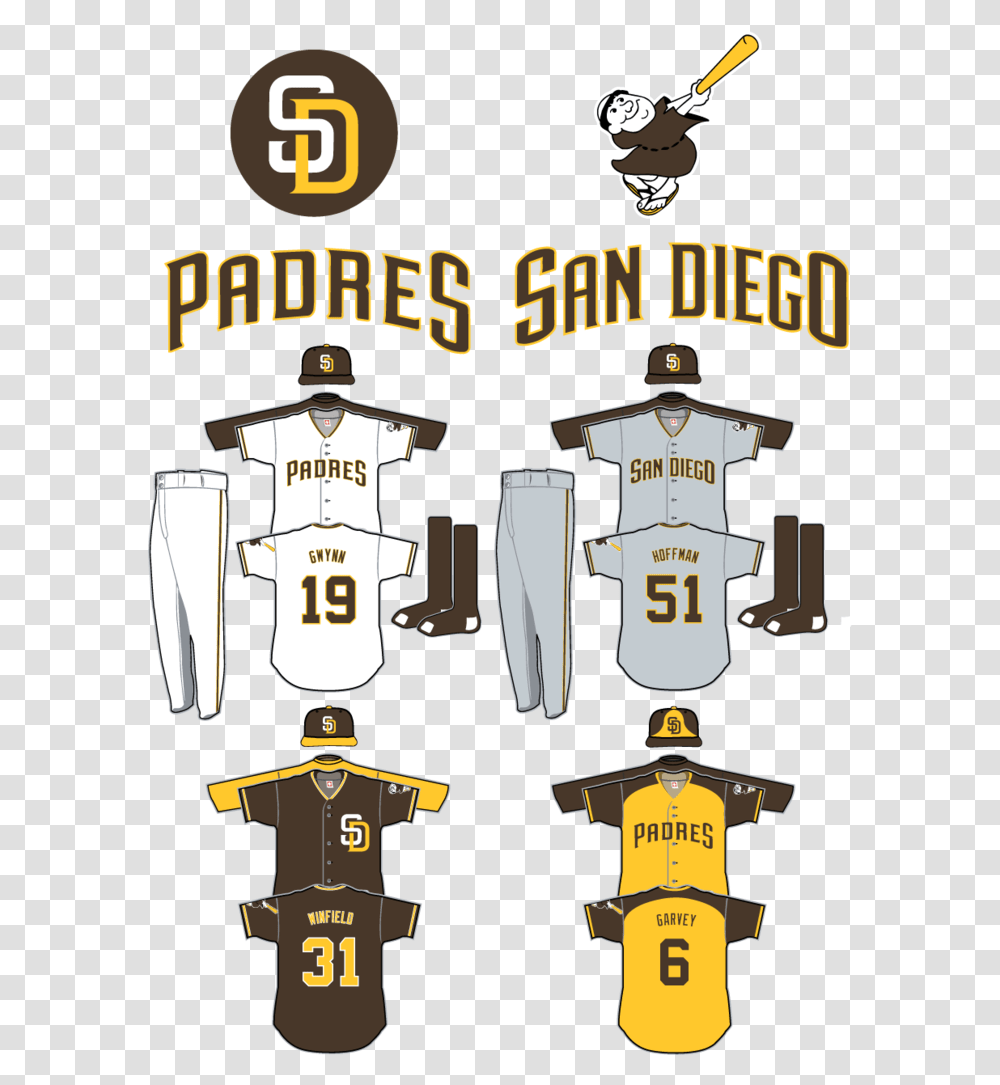 San Diego Padres Logo Concept Hd San Diego Padres Concept, Text, Clothing, Number, Symbol Transparent Png