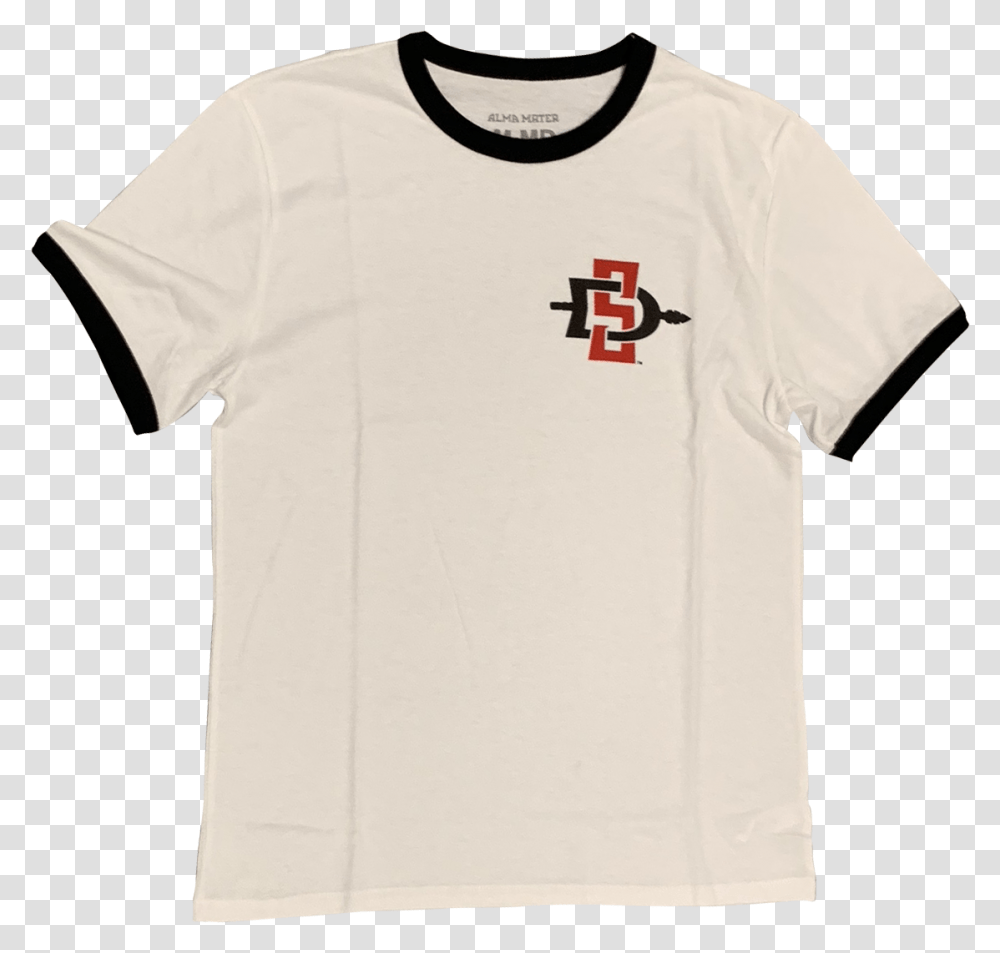 San Diego State University Aztecs Men's Ringer Tee T Shirt, Apparel, T-Shirt, Sleeve Transparent Png