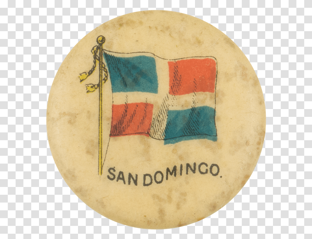 San Domingo Flag Advertising Button Museum Emblem, Logo, Trademark, Leisure Activities Transparent Png