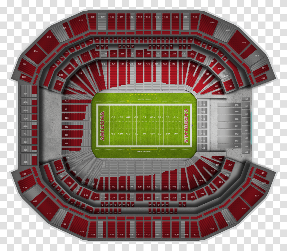 San Francisco 49ers At Arizona Cardinals At State Farm State Farm Stadium, Field, Building, Arena, Football Field Transparent Png