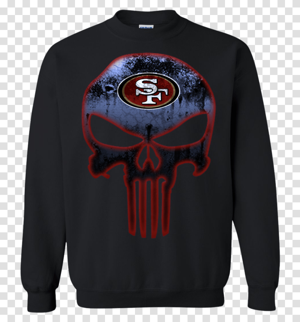San Francisco 49ers Football The Punisher Skull Shirts San Francisco 49ers, Apparel, Sleeve, Long Sleeve Transparent Png
