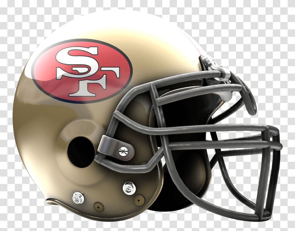 San Francisco 49ers Vs Football Helmet Template, Clothing, Apparel, American Football, Team Sport Transparent Png