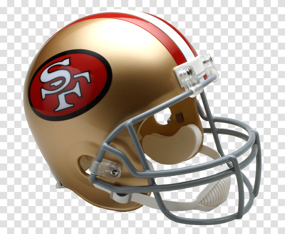 San Francisco 49ers Vsr4 Replica Throwback Helmet Football Helmet, Apparel, American Football, Team Sport Transparent Png