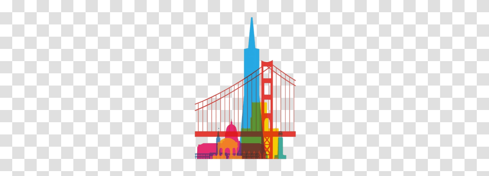 San Francisco Clip Art, Building, Bridge, Suspension Bridge, Architecture Transparent Png