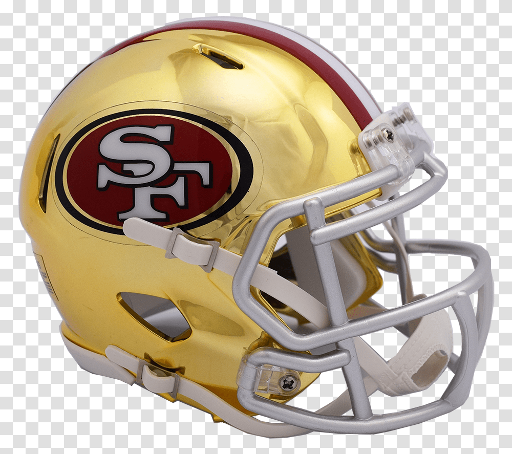 San Francisco Ers Chrome San Francisco 4 9ers Helmet, Apparel, Team Sport, Sports Transparent Png