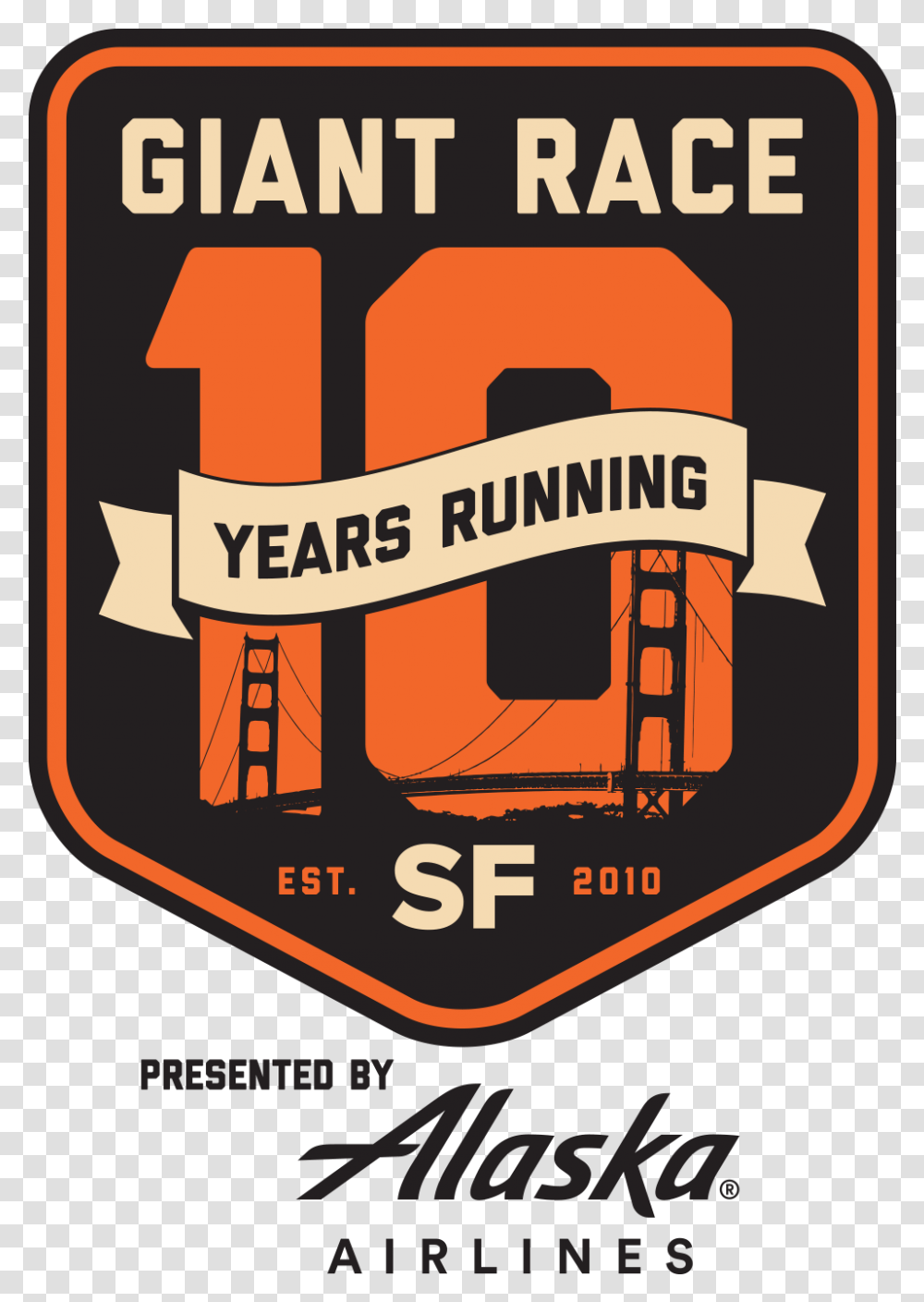 San Francisco Giant Race Presented By Alaska Airlines, Poster, Advertisement, Label Transparent Png