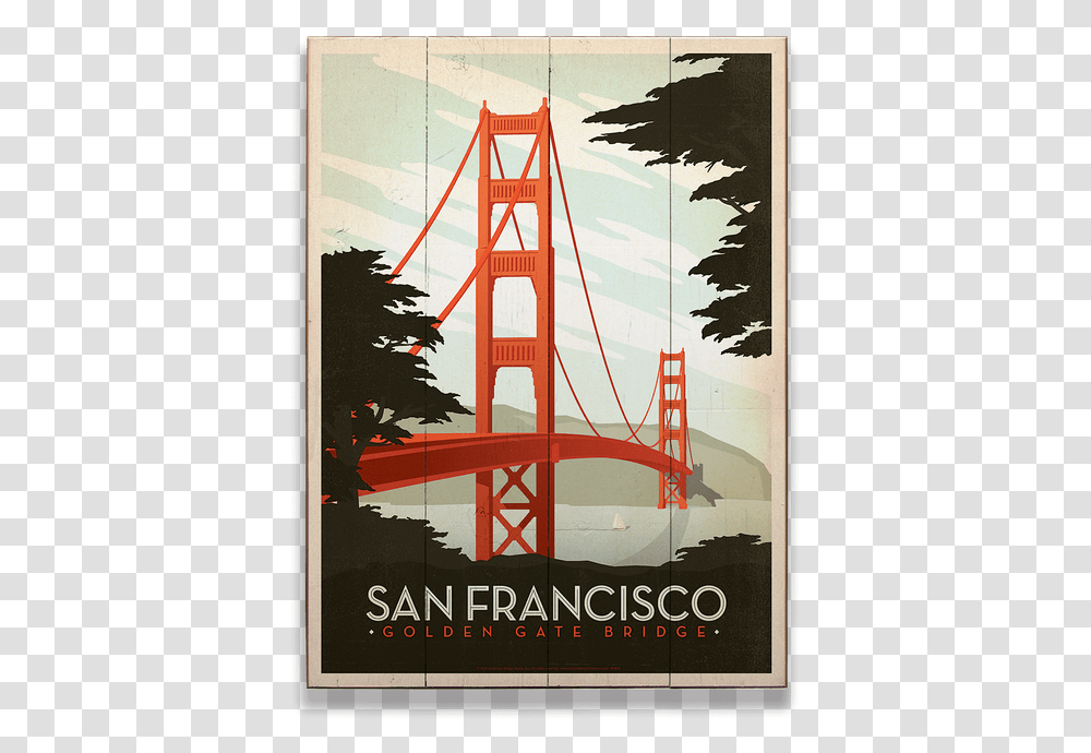 San Francisco Graphic Design, Poster, Advertisement, Building, Bridge Transparent Png