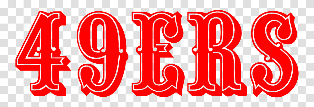 San Fransisco 49ers Font Logos And Uniforms Of The San Francisco 49ers, Alphabet, Number Transparent Png