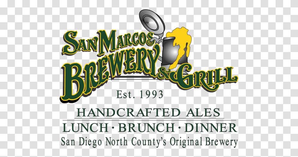 San Marcos Brewery Logo Graphic Design, Word, Vegetation, Plant Transparent Png