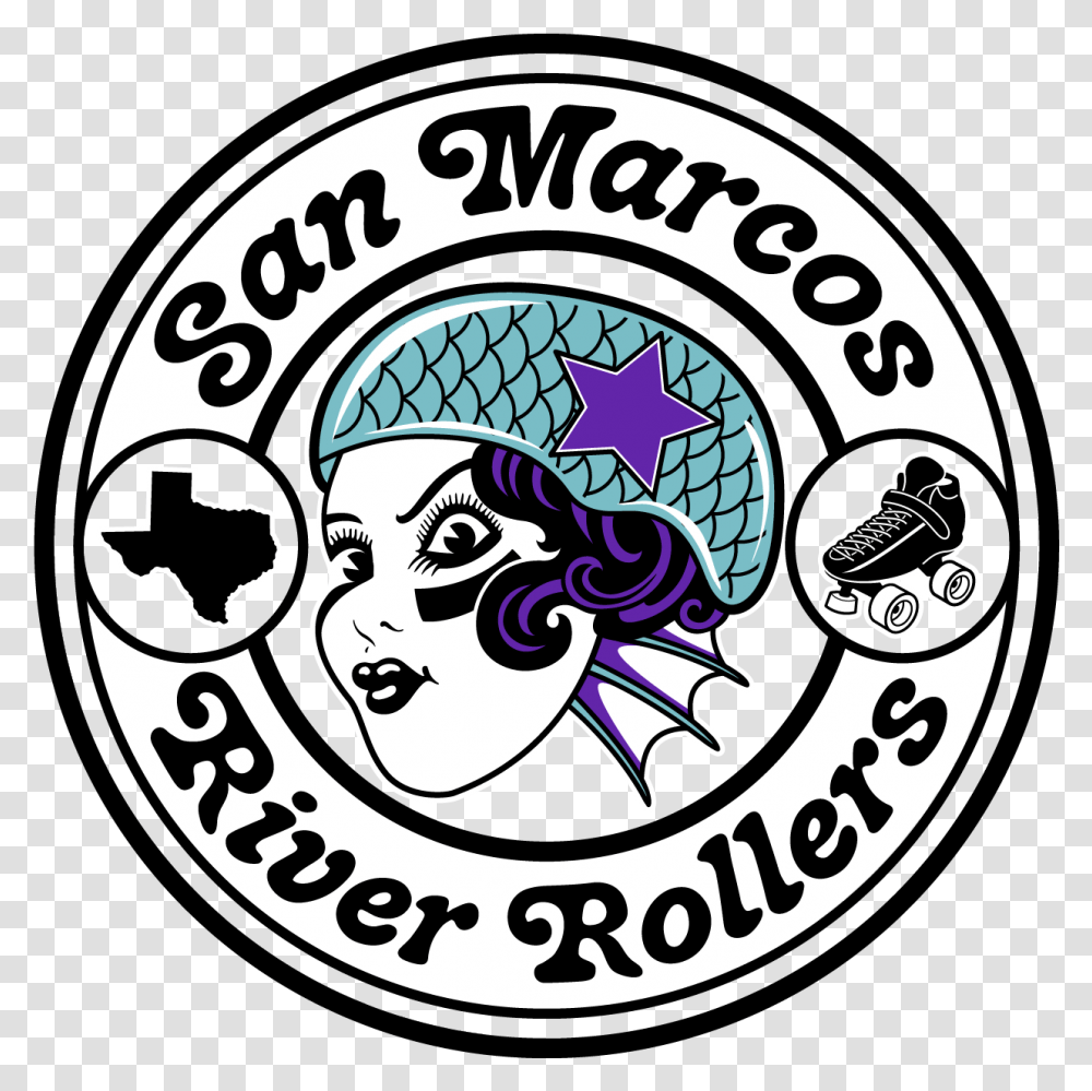 San Marcos River Rollers Smrr San Marcos River Rollers, Label, Logo Transparent Png