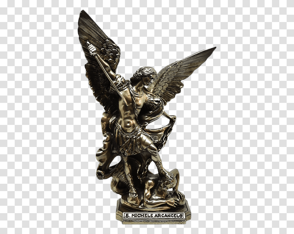 San Michele Arcangelo Statue, Sculpture, Archangel, Bronze Transparent Png