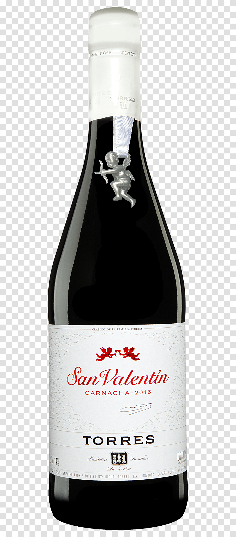 San Valentin Torres Garnacha 2016, Alcohol, Beverage, Drink, Bottle Transparent Png
