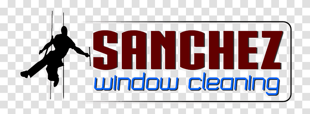 Sanchez Window Cleaning High Rise Window Cleaning Logo, Person, Word, Meal, Food Transparent Png