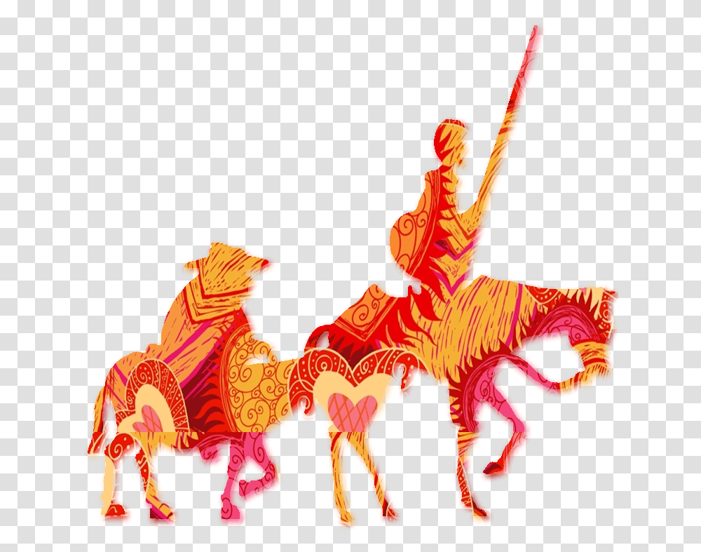 Sancho Panza Y El Quijote, Crowd, Person, Human, Dragon Transparent Png