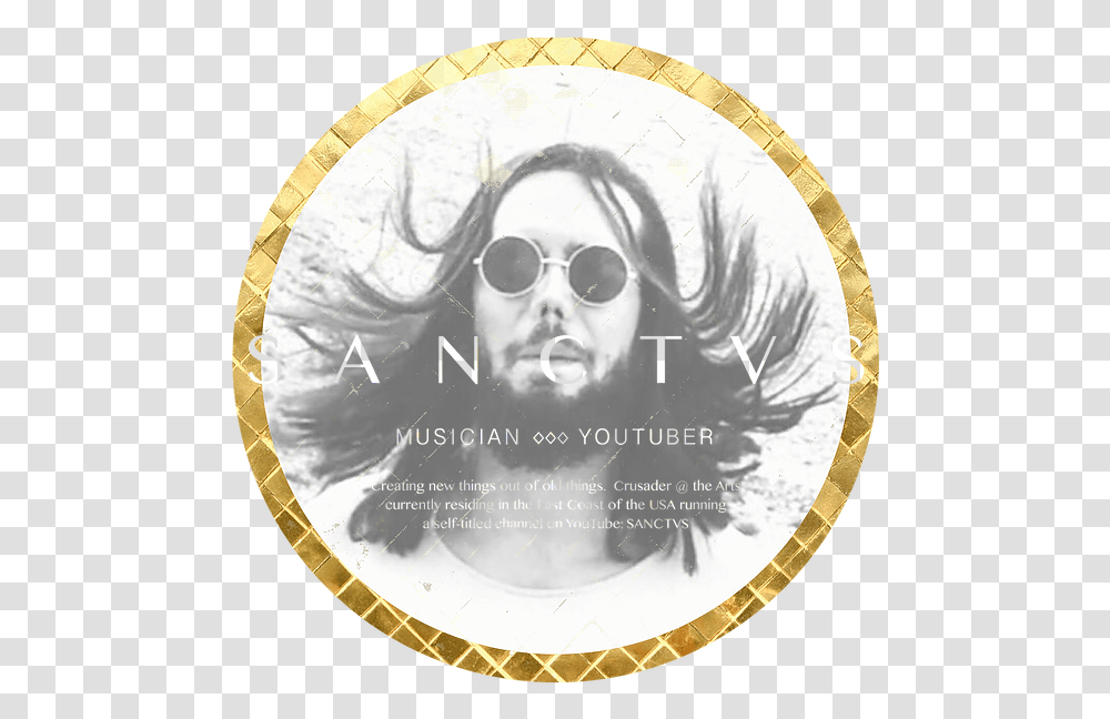 Sanctvs Original Music Circle, Sunglasses, Accessories, Person, Art Transparent Png
