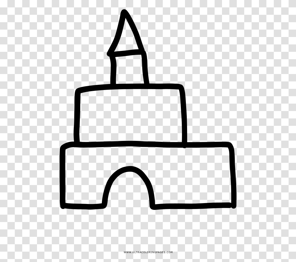 Sand Castle Coloring Page, Gray, World Of Warcraft Transparent Png