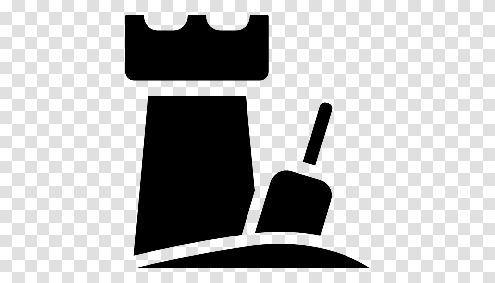 Sand Castle Icon, Shovel, Tool, Stencil, Tin Transparent Png