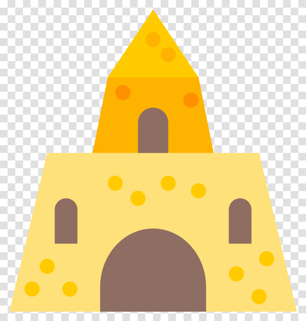 Sand Castle Icon, Triangle, Bag Transparent Png