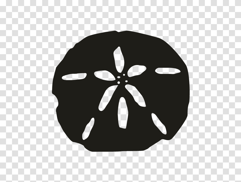 Sand Dollar Black And White Sand Dollar Black, Stencil, Wasp, Bee, Insect Transparent Png