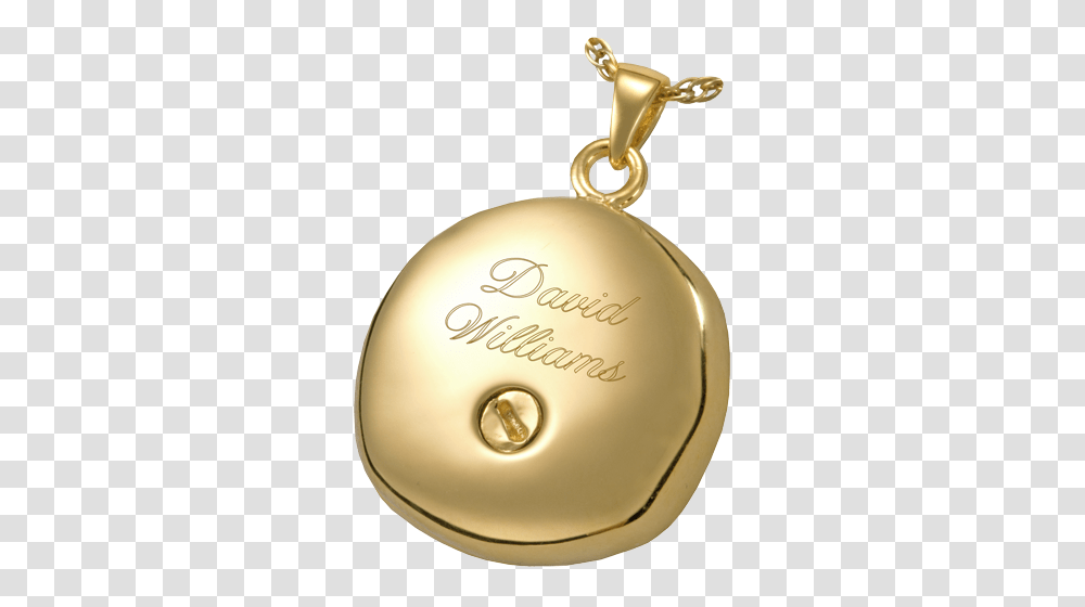 Sand Dollar For Ashes Gold Memorial Gallery, Pendant, Accessories, Accessory, Locket Transparent Png