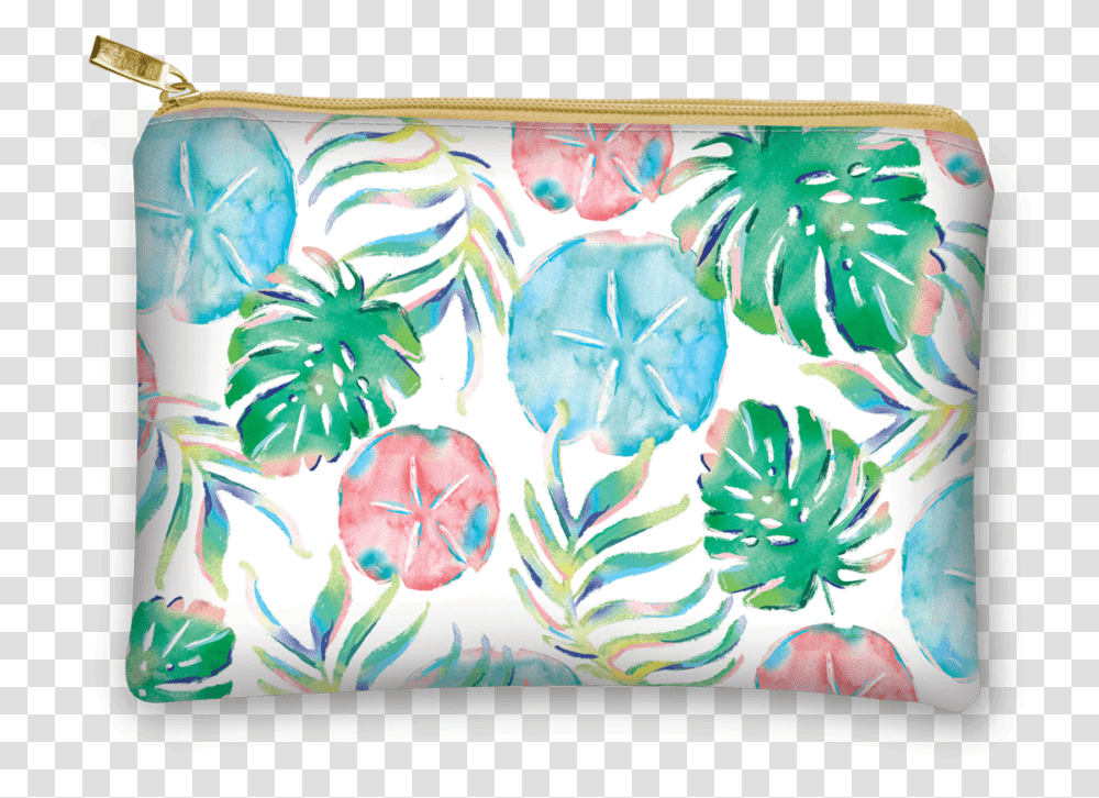 Sand Dollar Fronds Glam Bag Coin Purse, Porcelain, Art, Pottery, Cushion Transparent Png