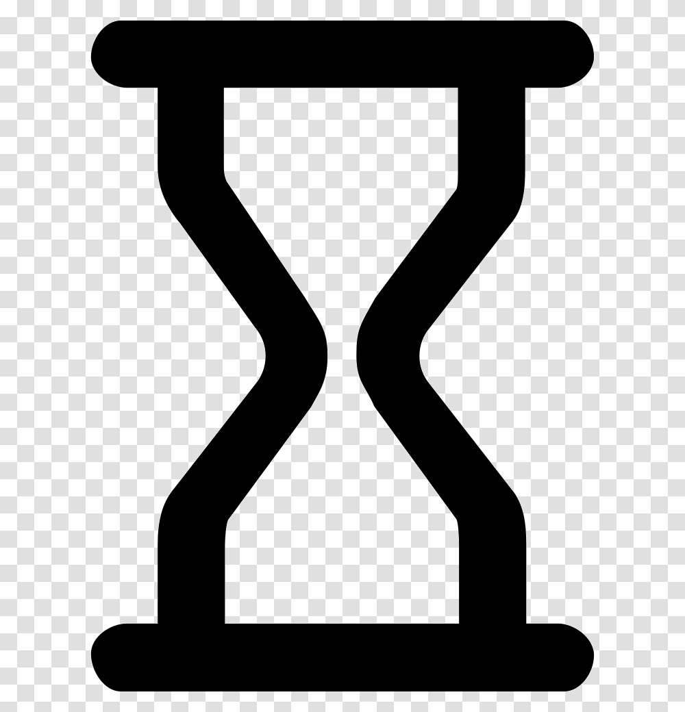 Sand Timer With Diagonal Shape, Axe, Tool, Hourglass, Stencil Transparent Png