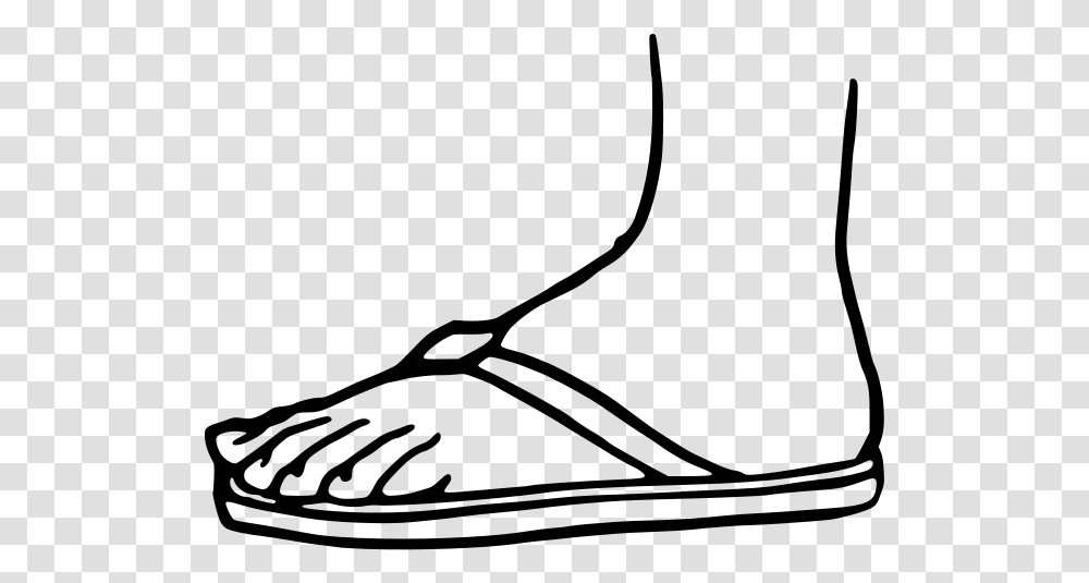 Sandal 3 Feet With Flip Flops Vector, Gray, World Of Warcraft Transparent Png