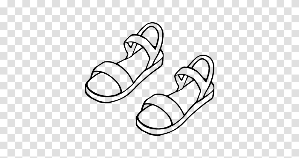 Sandals Coloring Pages Classroom Coloring Pages, Apparel, Footwear, Flip-Flop Transparent Png