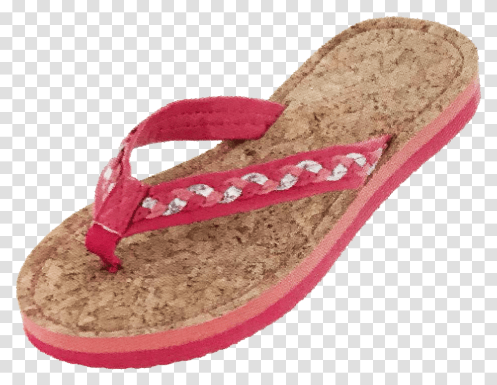 Sandals Girls Braided Cork Sole, Apparel, Footwear, Flip-Flop Transparent Png