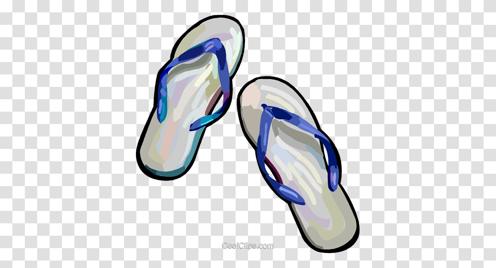 Sandals Royalty Free Vector Clip Art Illustration, Apparel, Footwear, Flip-Flop Transparent Png