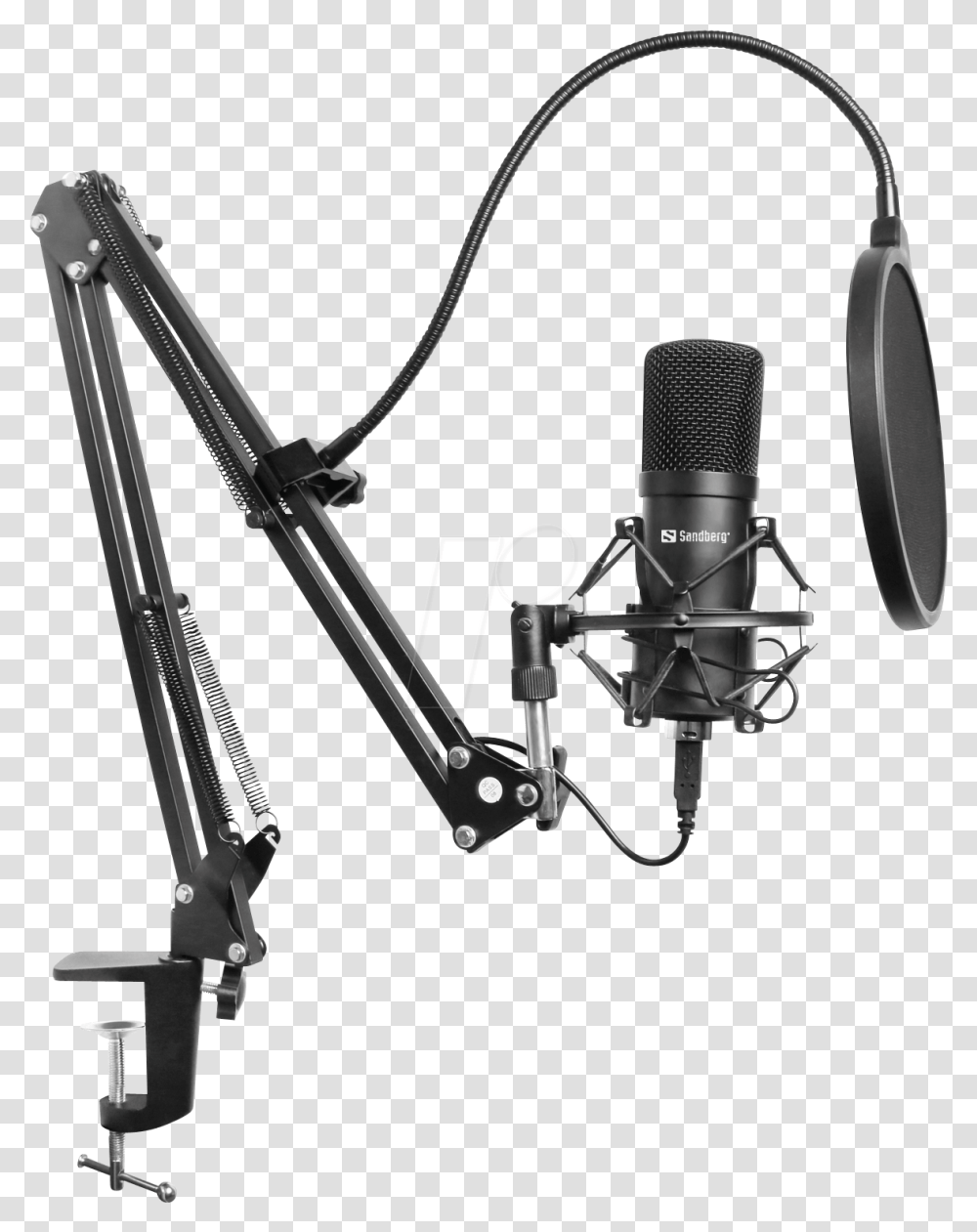 Sandberg 126 07 Microphone Usb Streamer Streamer Microphone, Bow, Electrical Device Transparent Png