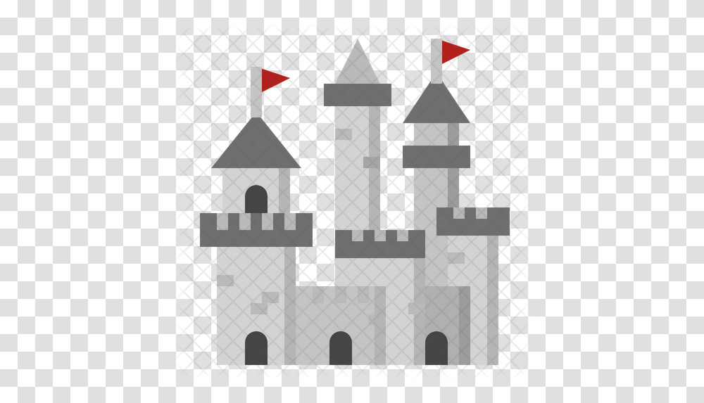 Sandcastle Icon Of Flat Style Cross, Architecture, Building, Dome, Pillar Transparent Png