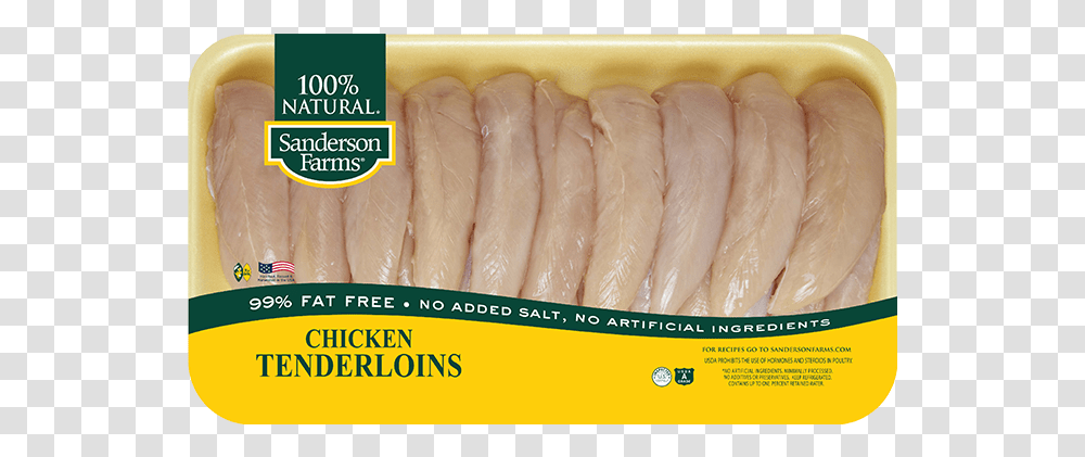 Sanderson Farms Chicken Tenderloins, Sliced, Food, Seafood, Animal Transparent Png