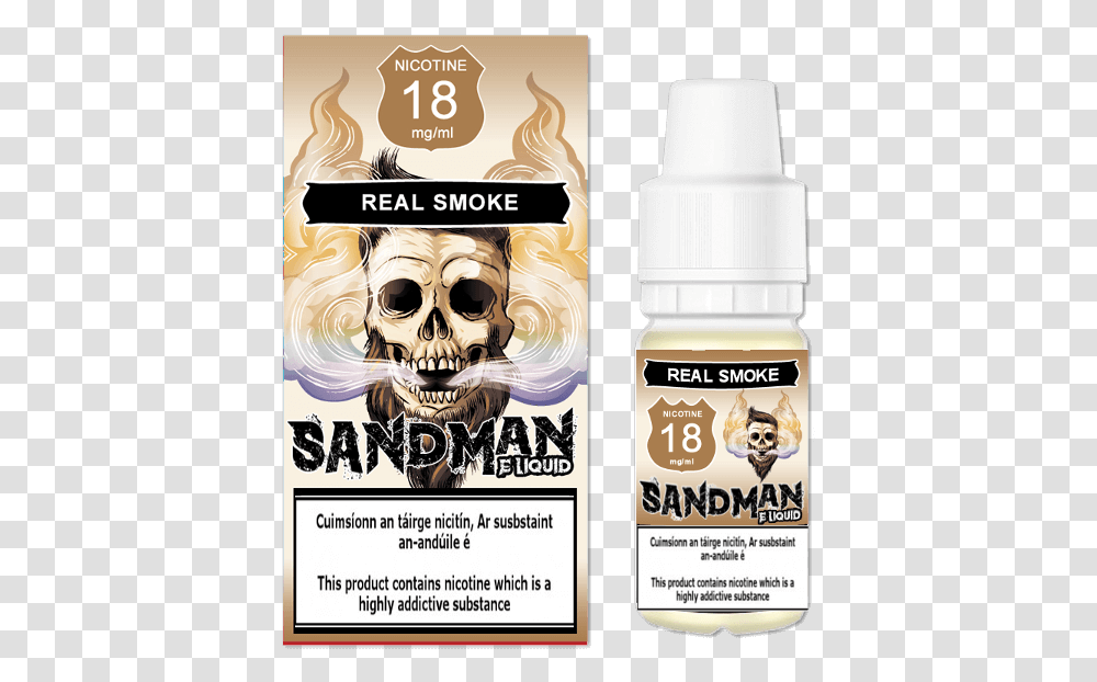 Sandman Real Smoke Electronic Cigarette, Poster, Advertisement, Flyer, Paper Transparent Png
