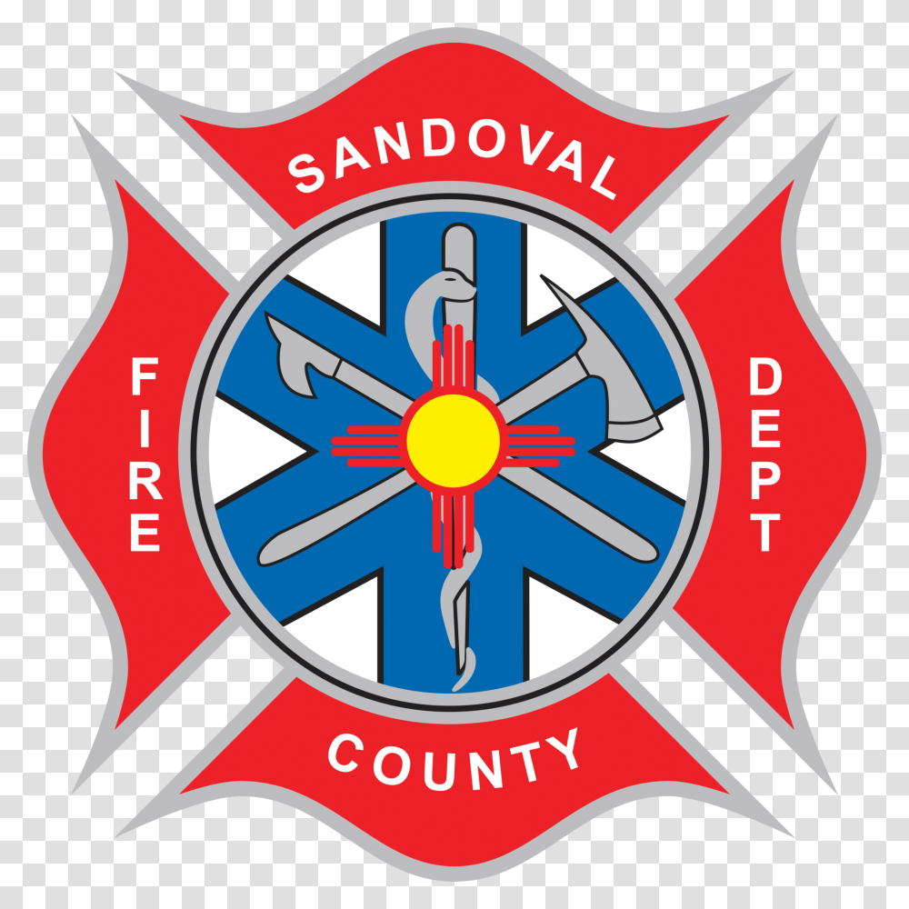 Sandoval County Fire Logo Sandoval County Fire Department, Emblem, Trademark, Poster Transparent Png