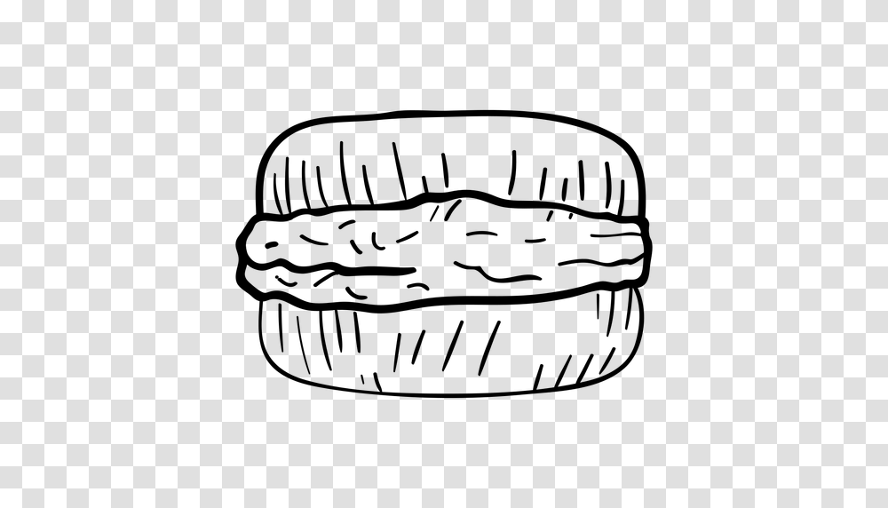 Sandwich Biscuit Hand Drawn, Gray, World Of Warcraft Transparent Png