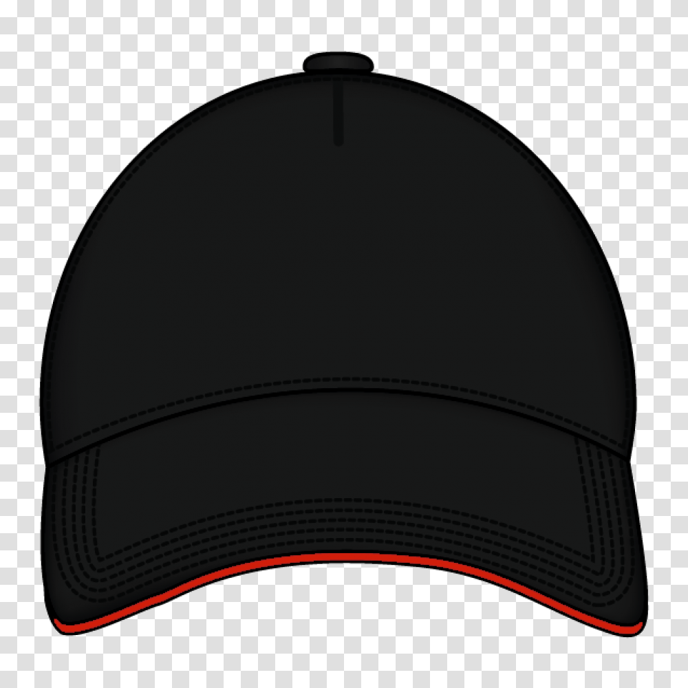 Sandwich Cap Black And Red Front, Apparel, Baseball Cap, Hat Transparent Png