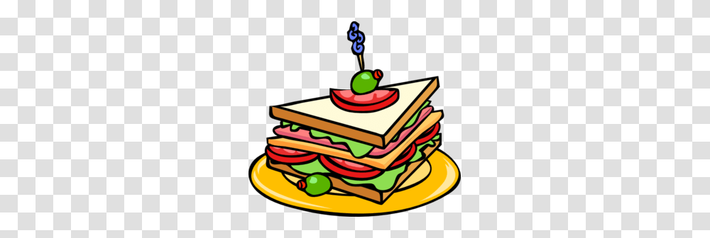 Sandwich Clip Art, Birthday Cake, Dessert, Food Transparent Png