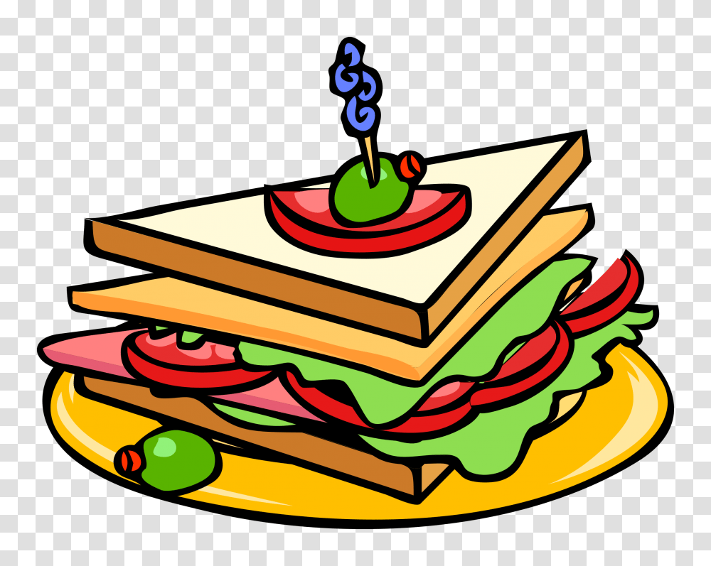 Sandwich Clip Art Free, Birthday Cake, Food, Plant Transparent Png