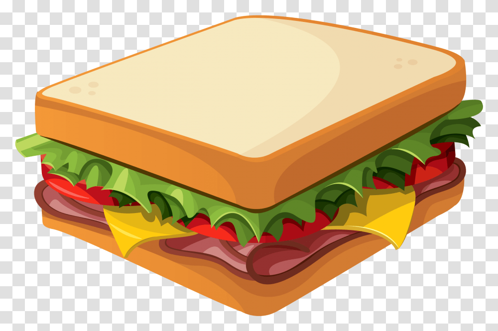 Sandwich Clipart Background Sandwich Clipart, Food, Brie, Sliced, Box Transparent Png