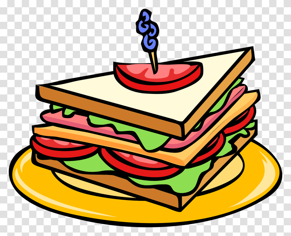 Sandwich Clipart, Birthday Cake, Dessert, Food Transparent Png