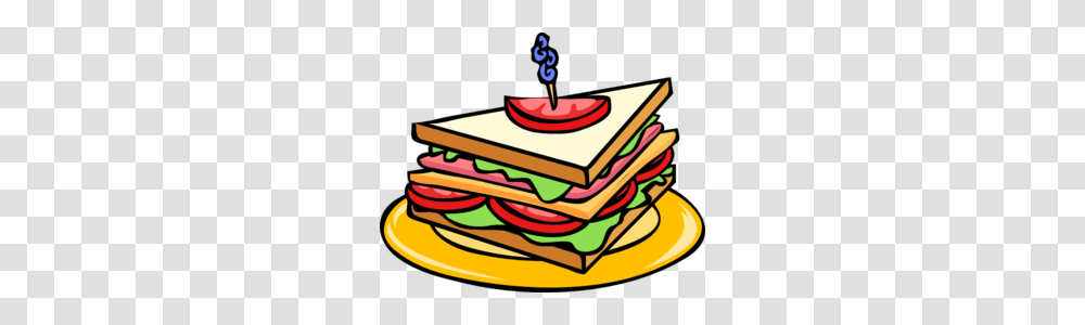 Sandwich Clipart, Birthday Cake, Dessert, Food Transparent Png