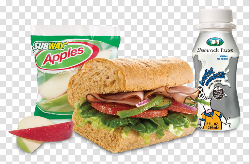 Sandwich Clipart Subway Turkey Sandwich Meal, Burger, Food, Lunch, Plant Transparent Png