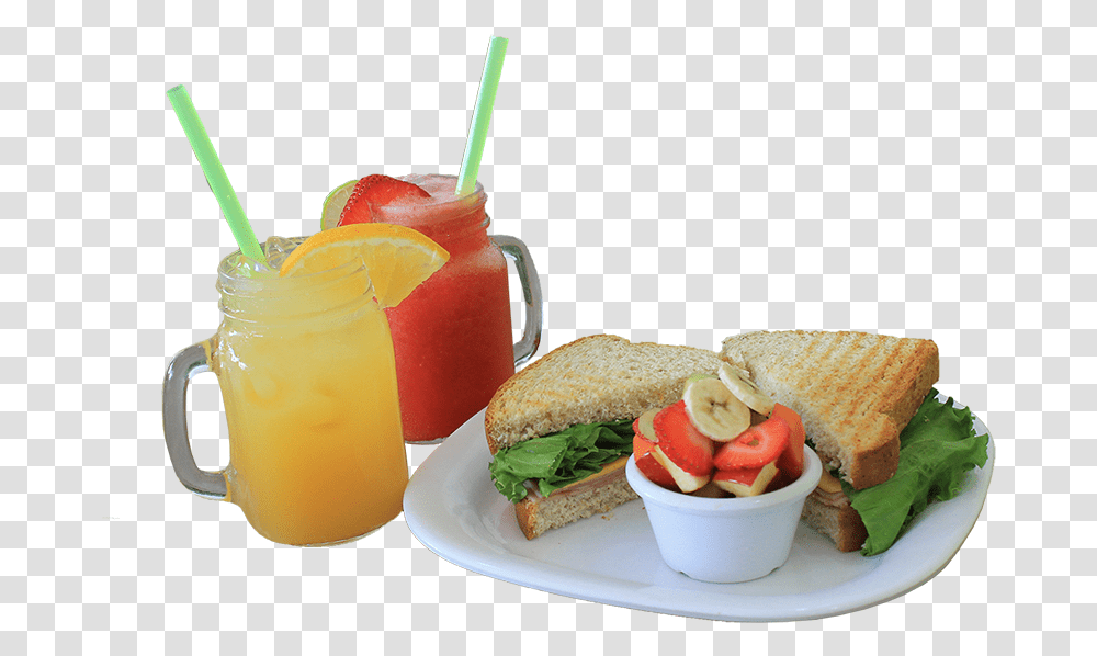Sandwich Fruta Y Jugo, Food, Beverage, Drink, Juice Transparent Png