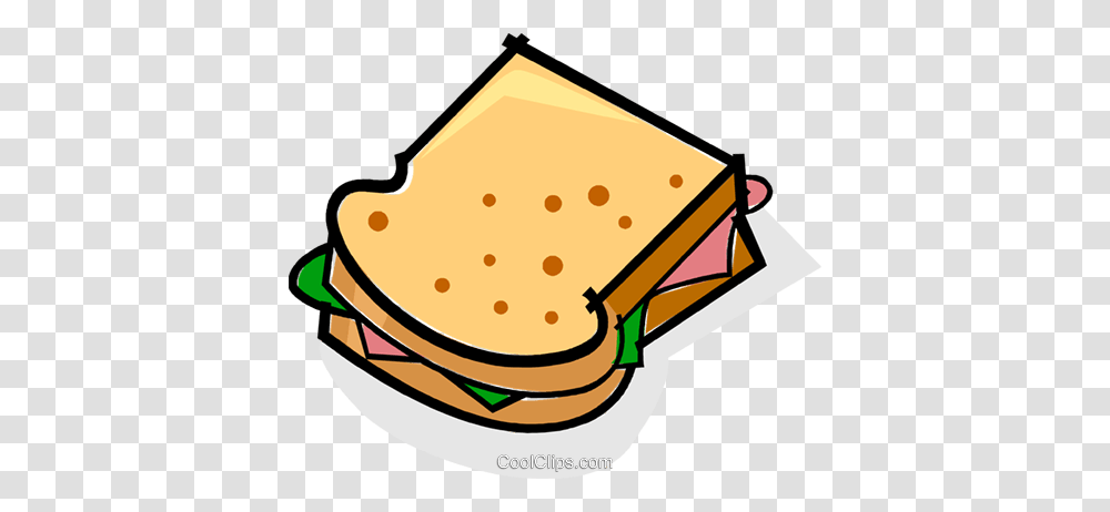 Sandwich Royalty Free Vector Clip Art Illustration, Food, Lunch, Bread, Birthday Cake Transparent Png