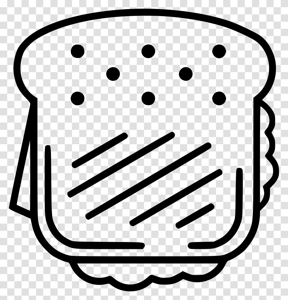 Sandwich Sandwich Black And White, Seed, Grain, Produce, Vegetable Transparent Png