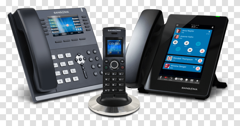 Sangoma Ip Phones Voip Phone With Bluetooth Handset, Mobile Phone, Electronics, Cell Phone, Computer Transparent Png