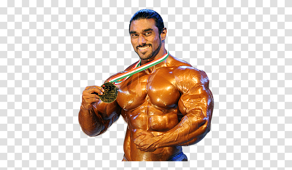 Sangram Chougule Indian Bodybuilder, Gold, Person, Human, Trophy Transparent Png
