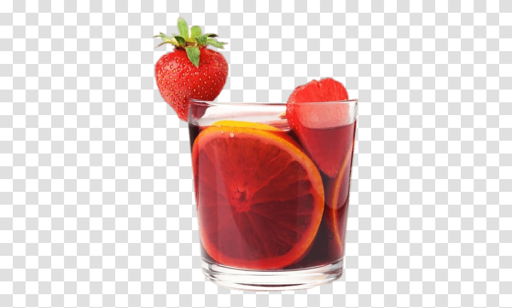 Sangria Summer Cocktail Drinks, Plant, Strawberry, Fruit, Food Transparent Png